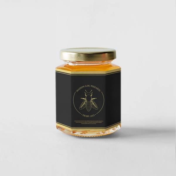 étiquette pour pot de miel haut de gamme