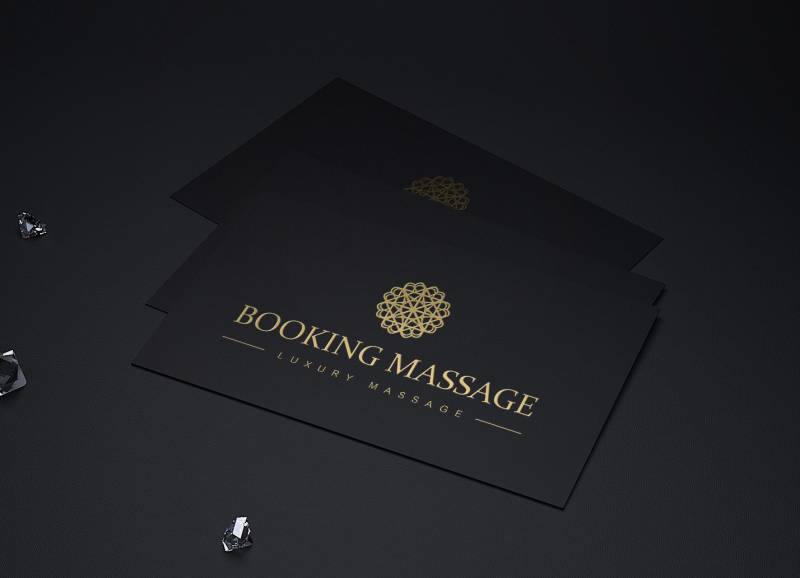 graphiste marseille carte de visite luxe hotel booking massage paris