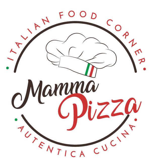 logo mamma pizza, logo pour pizzeria