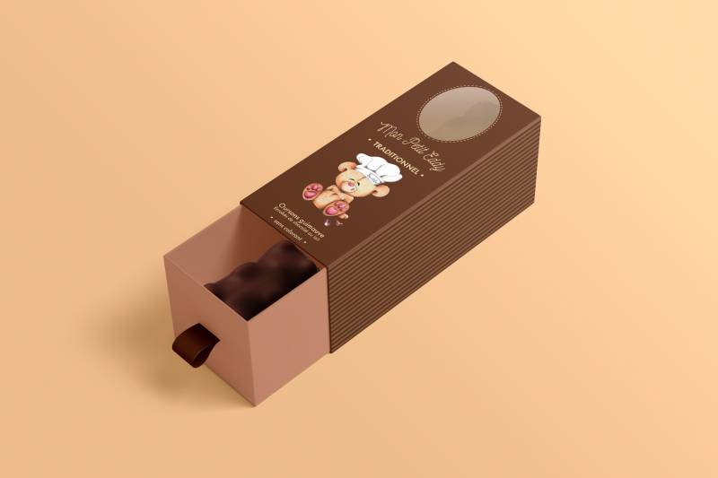Graphisme emballage boite chocolat Mon petit Eddy